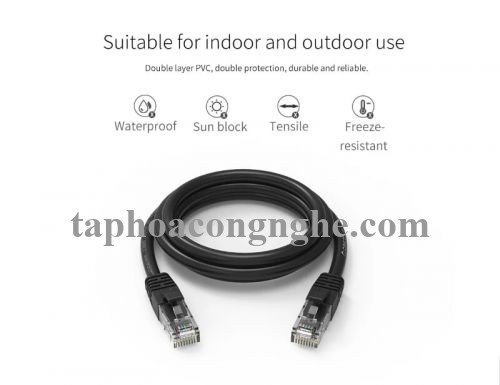 Orico 97802 PUG-C6-150-BK cat6 gigabit 15m màu đen Cáp mạng 30097802